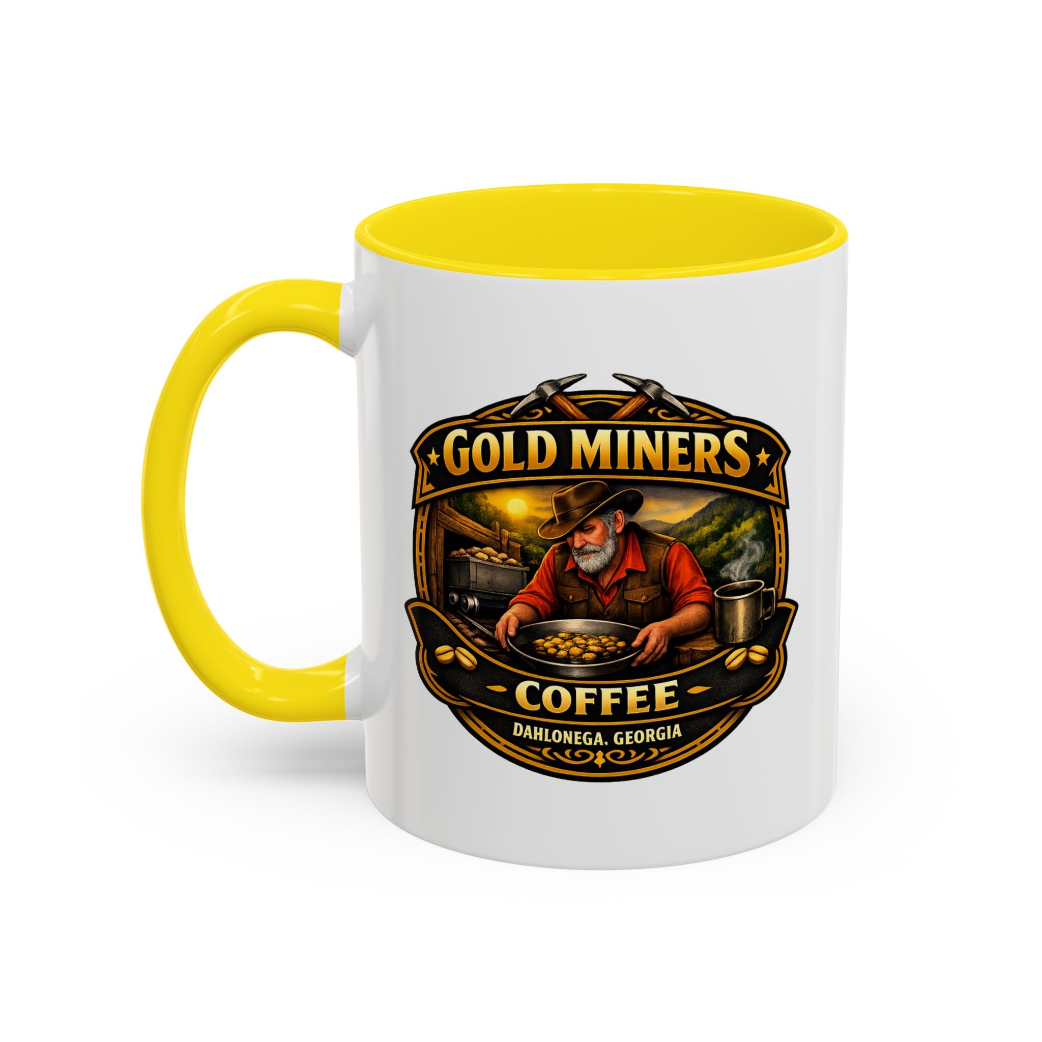 Gold Miners Coffee Accent Coffee Mug — Exclusive Dahlonega Souvenir
