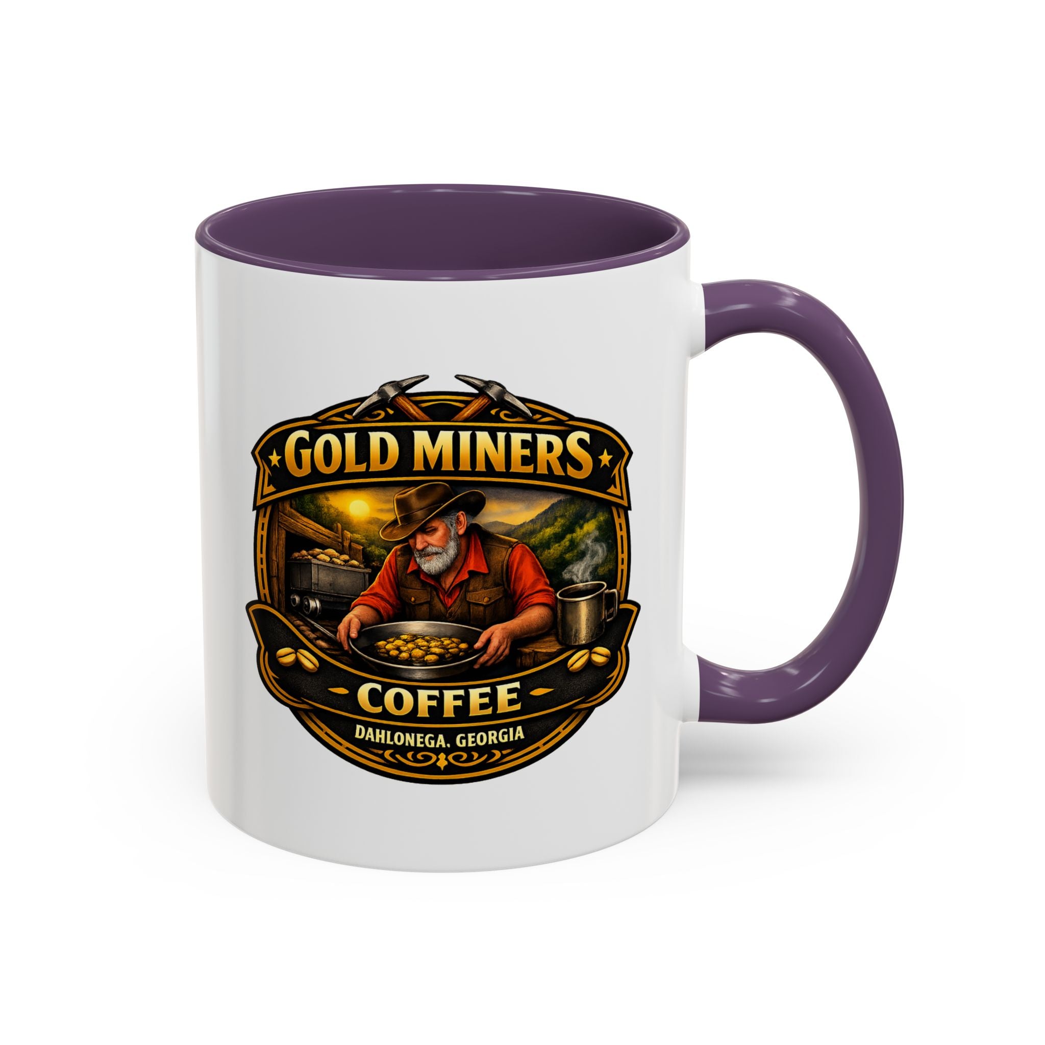 Gold Miners Coffee Accent Coffee Mug — Exclusive Dahlonega Souvenir