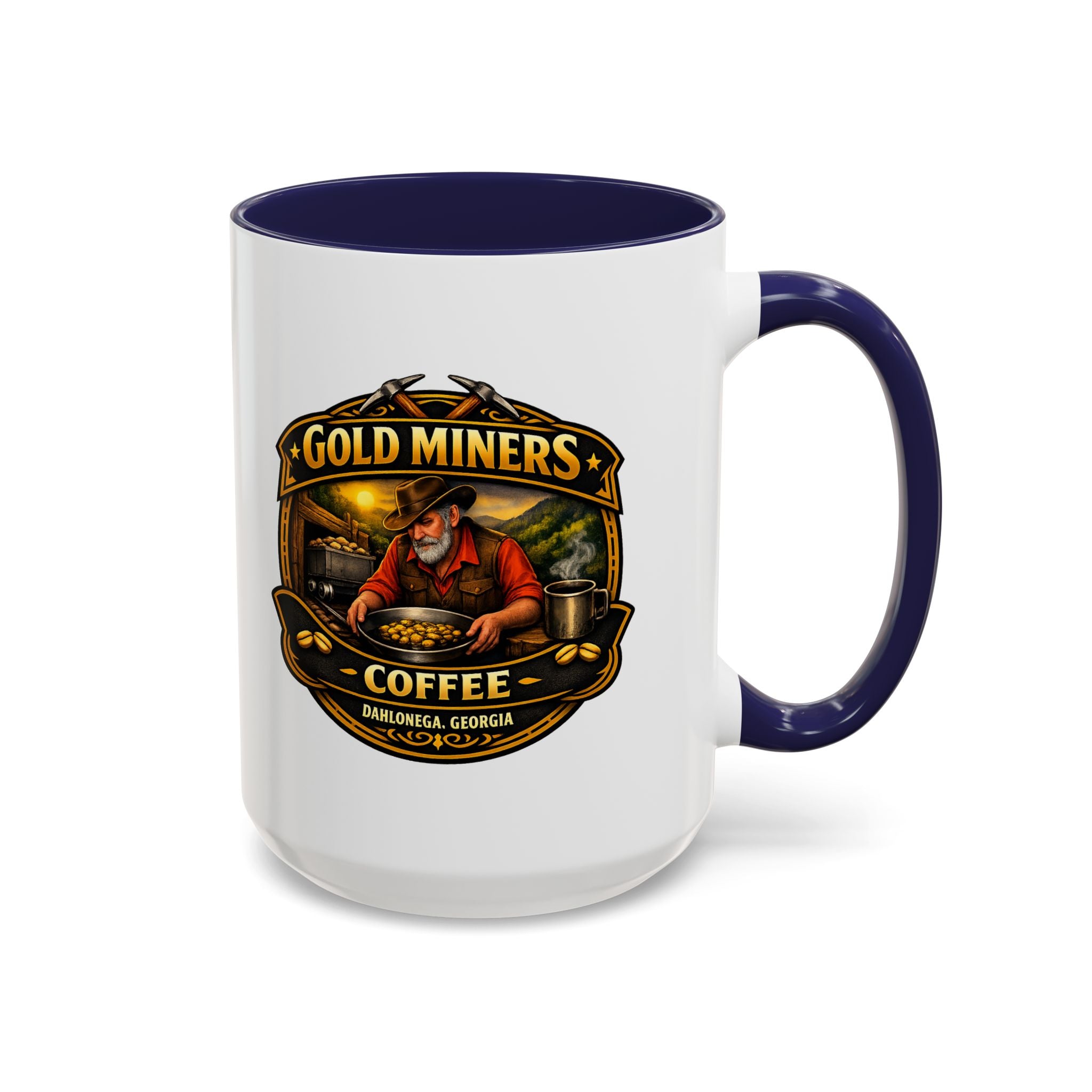 Gold Miners Coffee Accent Coffee Mug — Exclusive Dahlonega Souvenir
