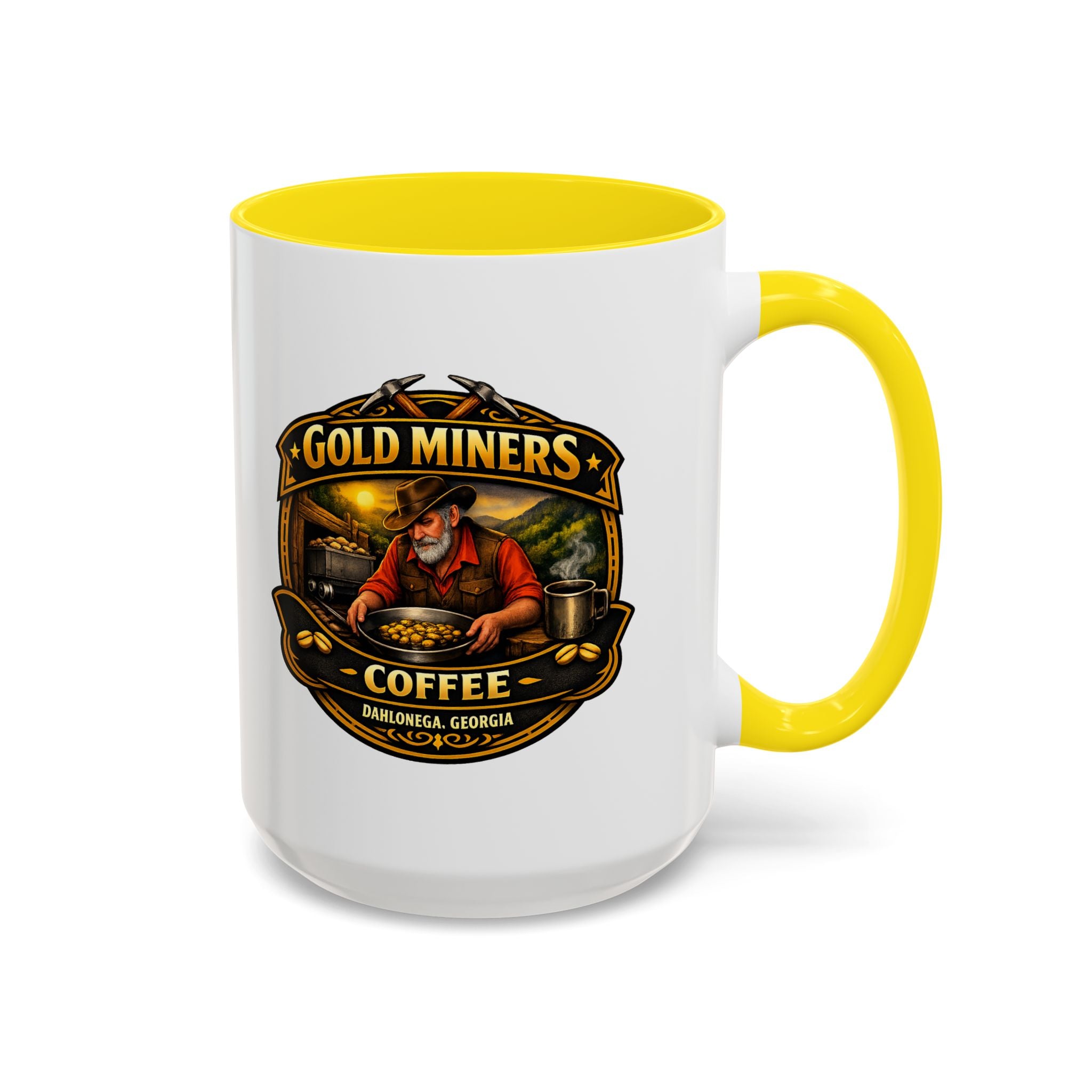 Gold Miners Coffee Accent Coffee Mug — Exclusive Dahlonega Souvenir