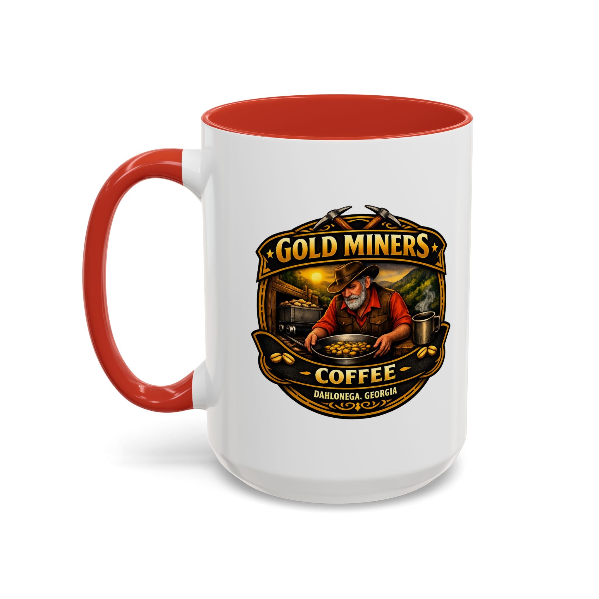 Gold Miners Coffee Accent Coffee Mug — Exclusive Dahlonega Souvenir