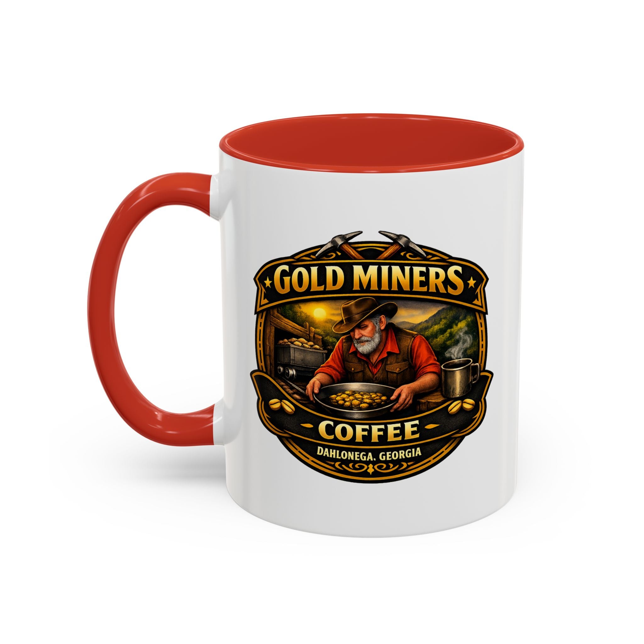 Gold Miners Coffee Accent Coffee Mug — Exclusive Dahlonega Souvenir