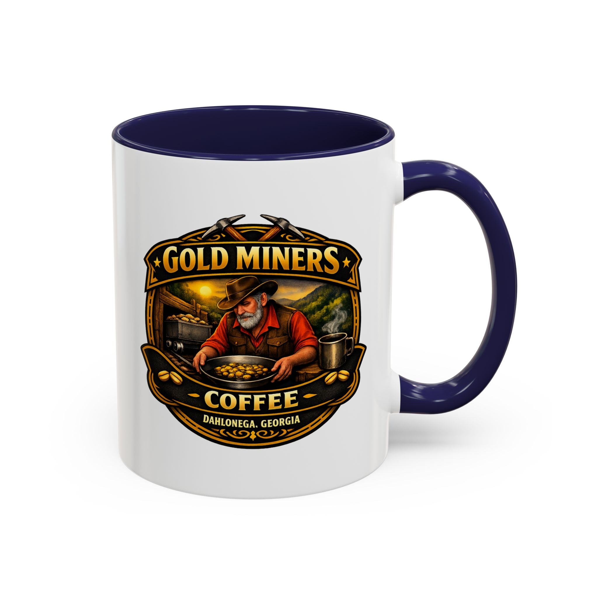 Gold Miners Coffee Accent Coffee Mug — Exclusive Dahlonega Souvenir