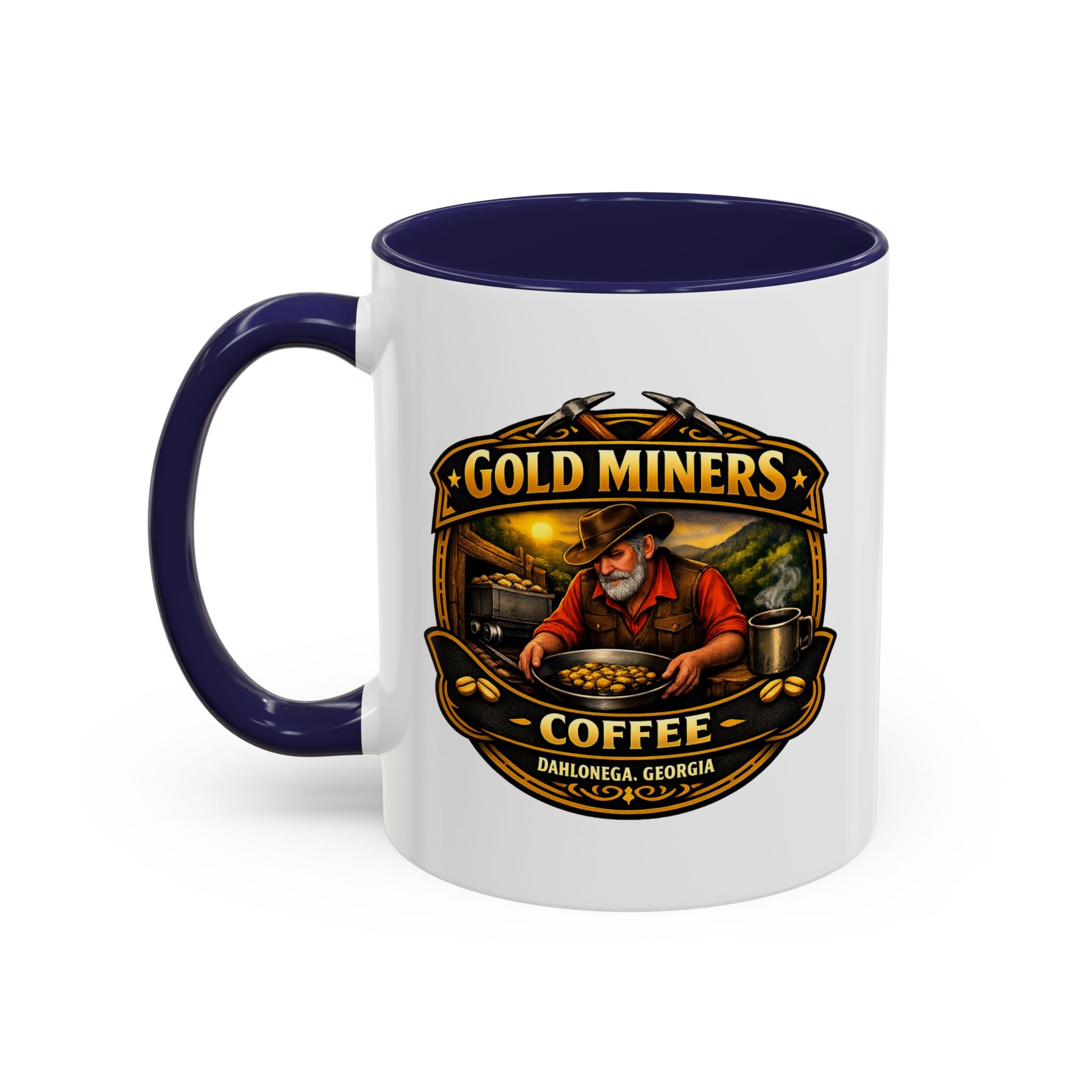 Gold Miners Coffee Accent Coffee Mug — Exclusive Dahlonega Souvenir