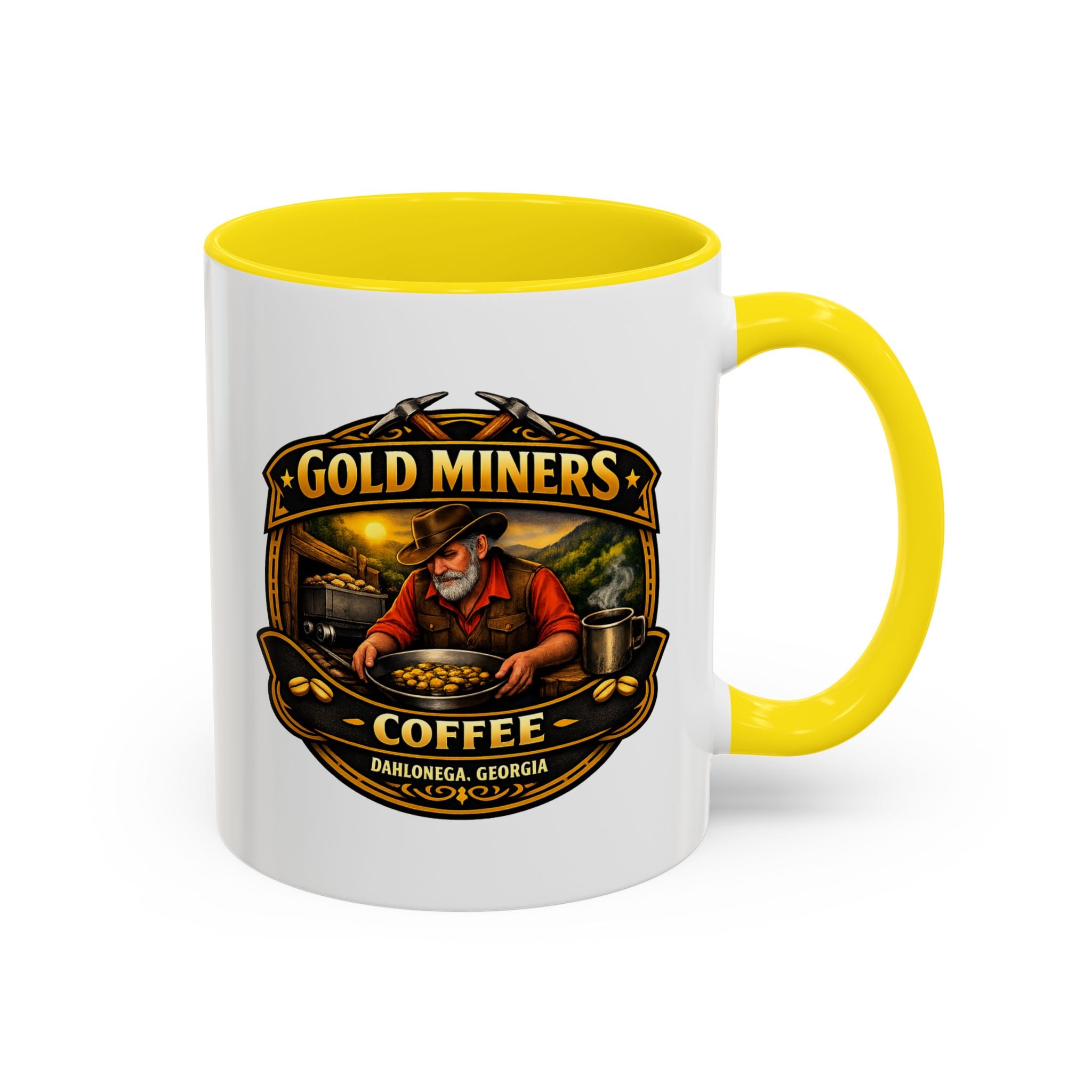 Gold Miners Coffee Accent Coffee Mug — Exclusive Dahlonega Souvenir